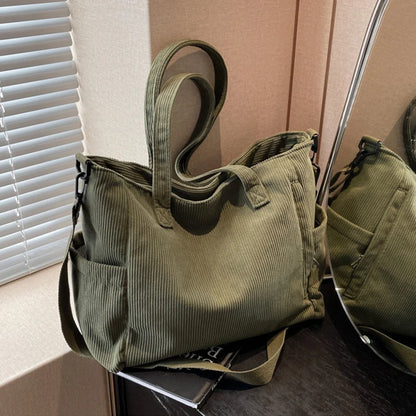 Cozy Corduroy Shoulder Bag