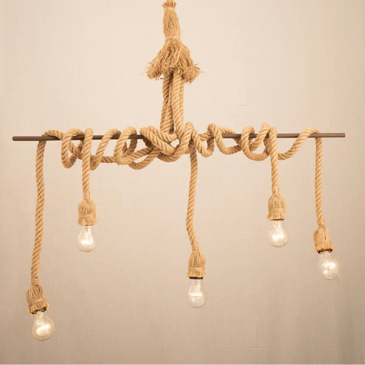 Woven Rope Vintage Ceiling Light