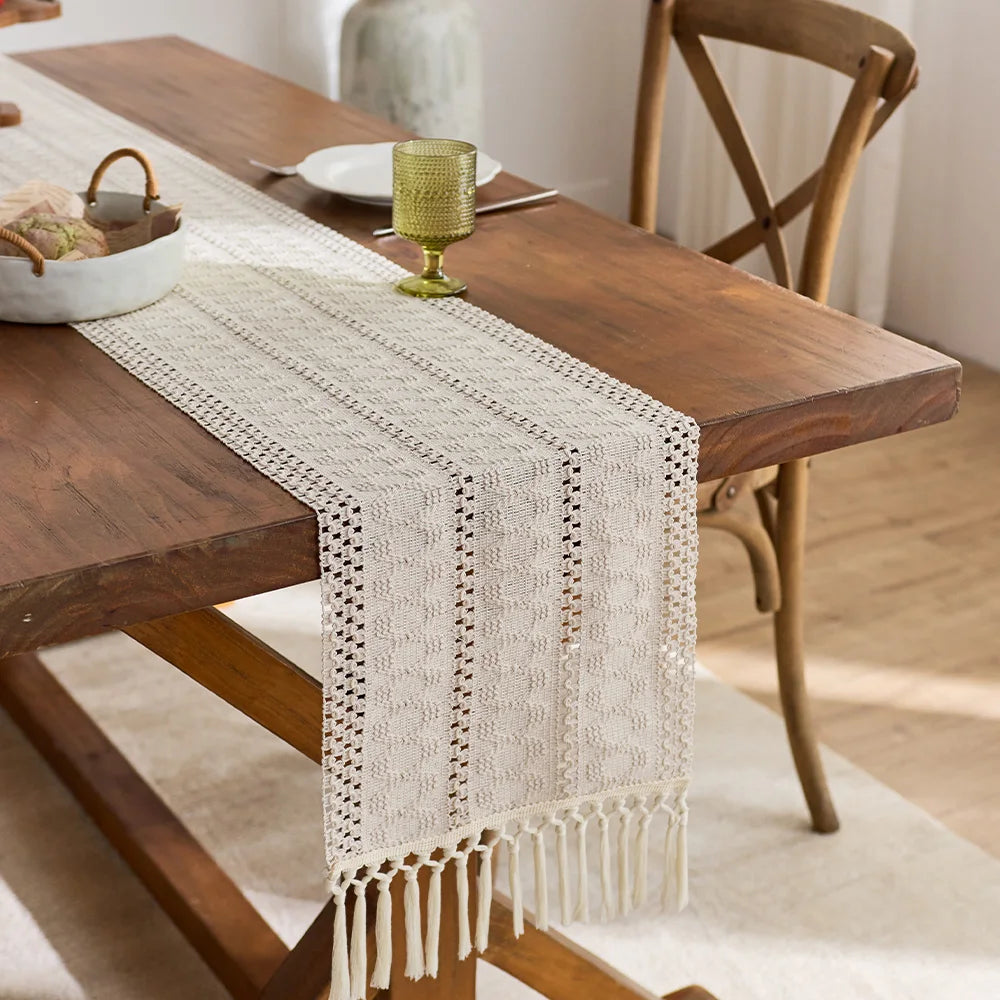 Handwoven Cotton Table Runner