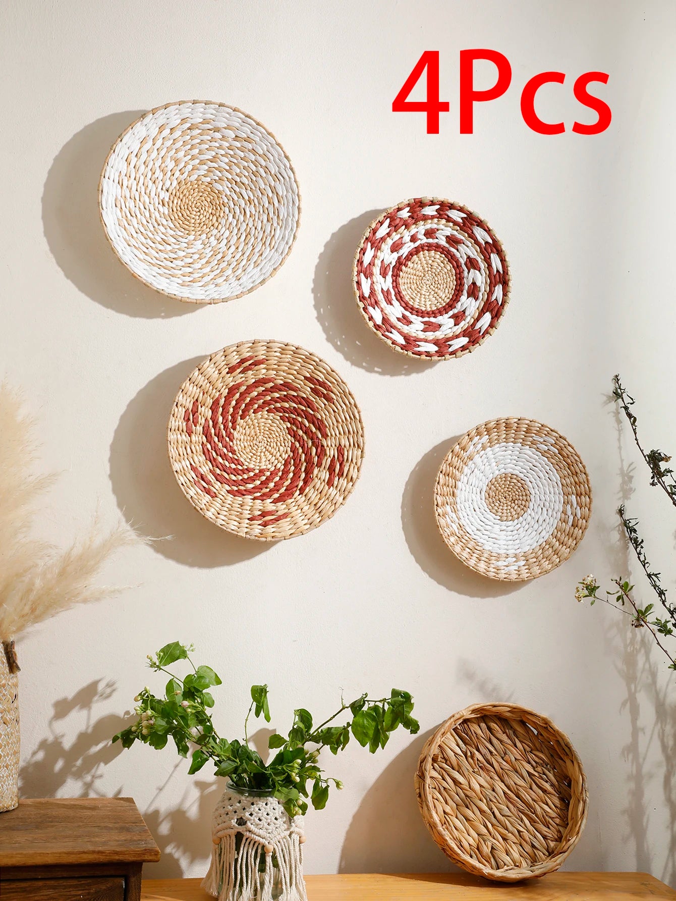 Handwoven Wall Basket Set