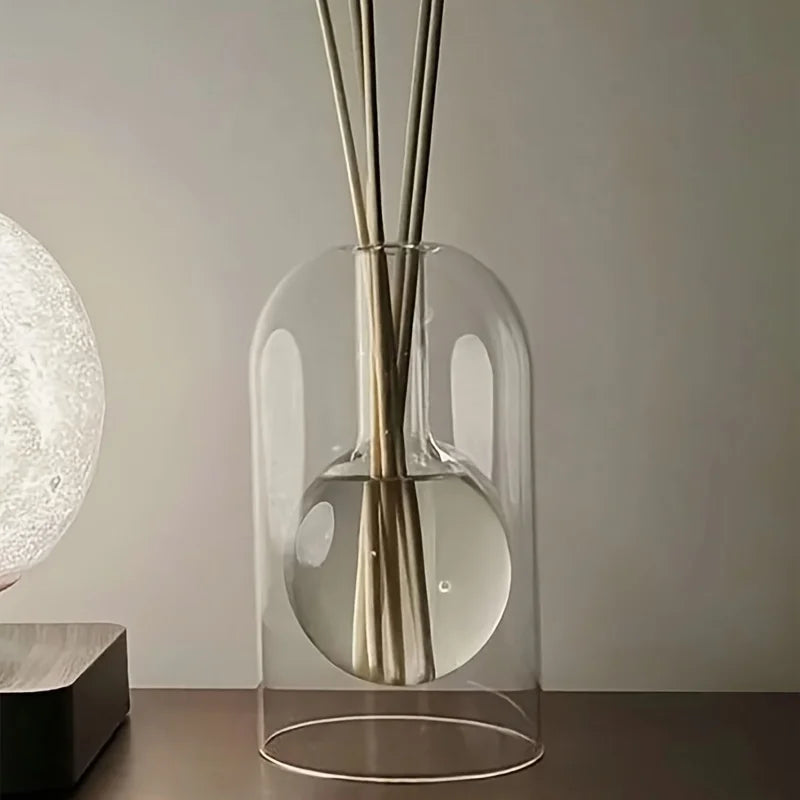 Elegant Glass Diffuser Bottle Reed Fragrance Vase
