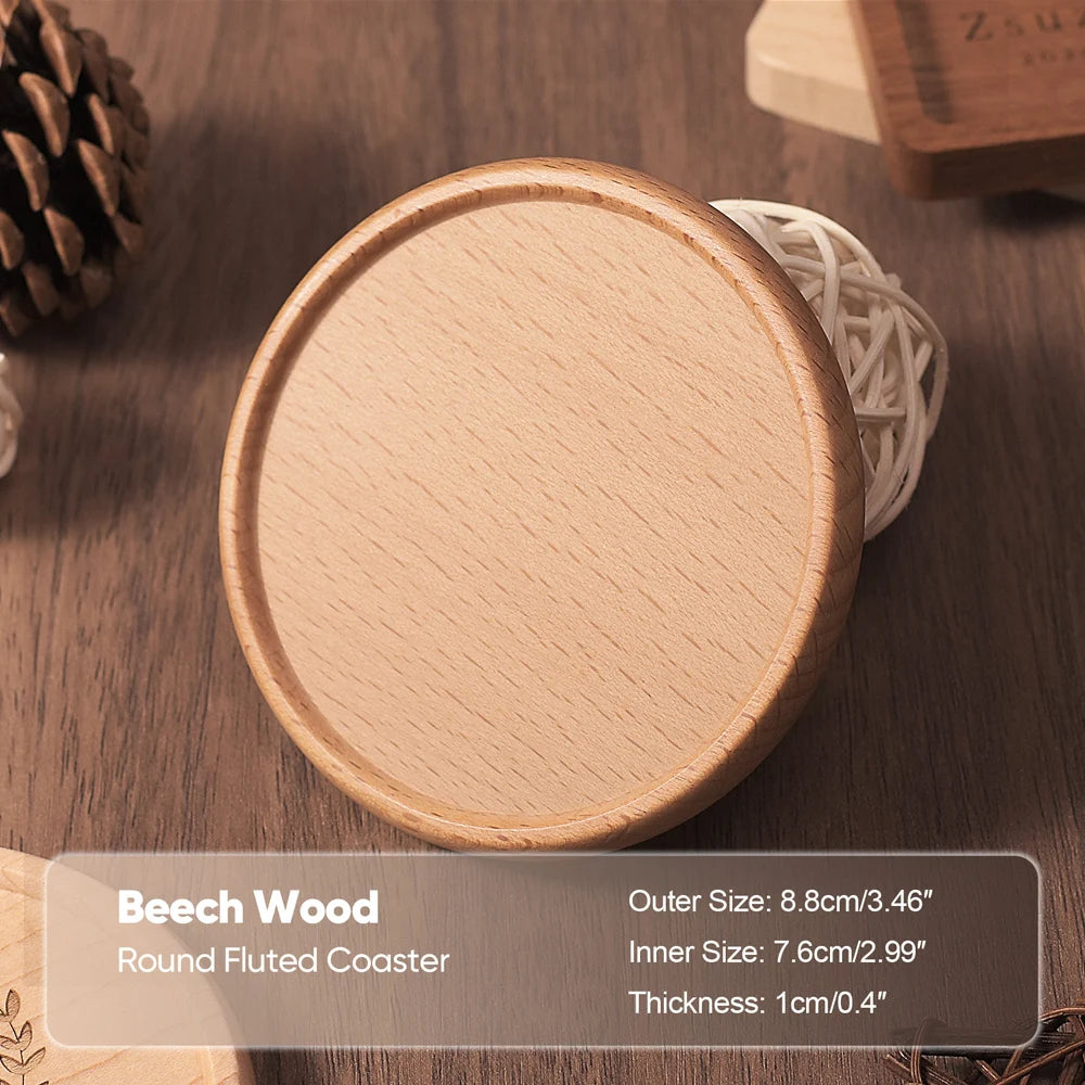 Handcrafted Walnut Coasters