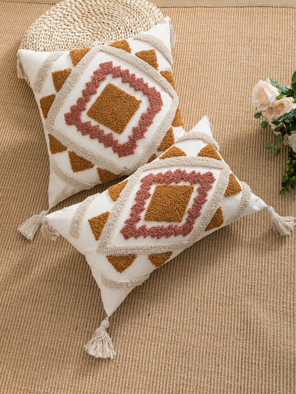 Bohemian Style Velvet Accent Pillow Cover