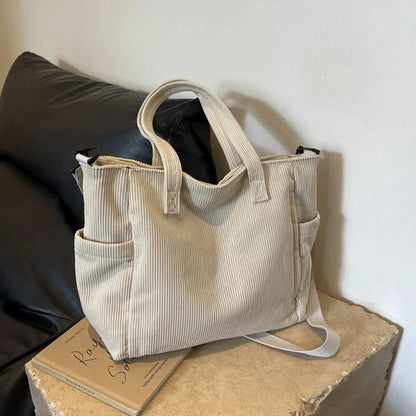 Cozy Corduroy Shoulder Bag