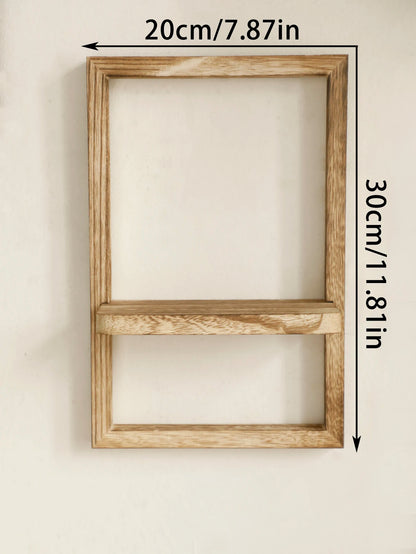 Handcrafted Floating Wood Shelf