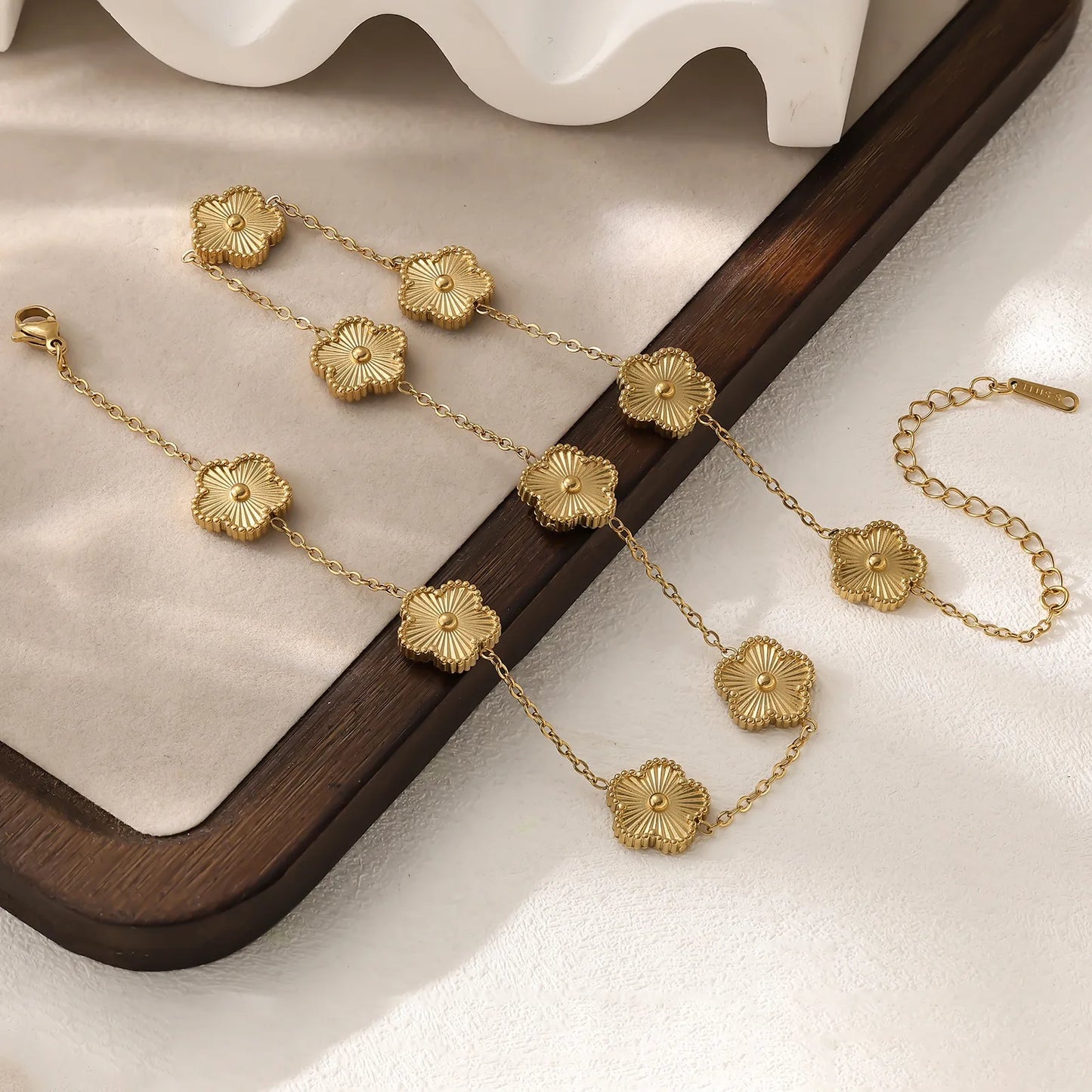 Floral Glow Stainless Necklace