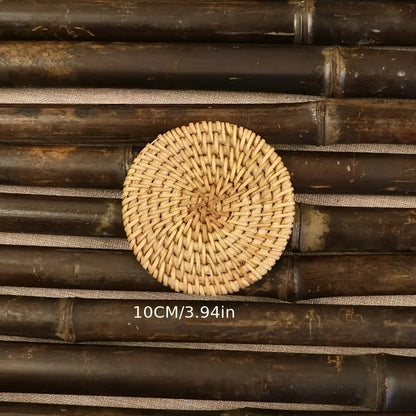 Rustic Autumn Vine Rattan Pot Mats
