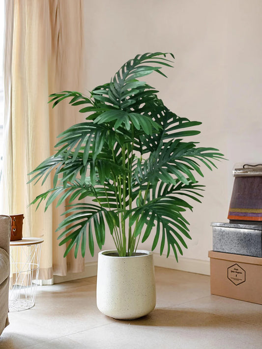 Tropical Greenery Faux Vine with Monstera Leaves