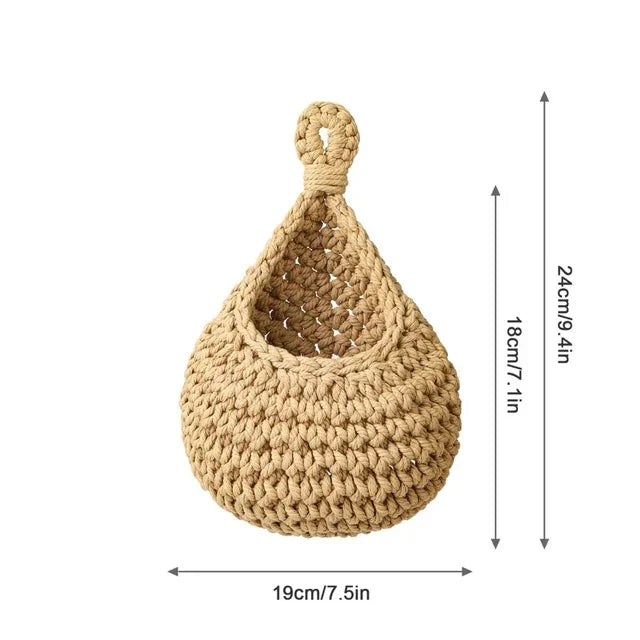 Hanging Rattan Style Basket