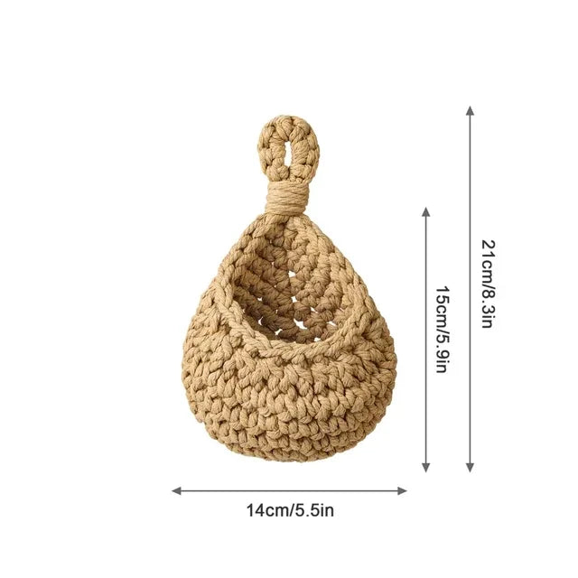 Hanging Rattan Style Basket