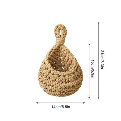 Hanging Rattan Style Basket