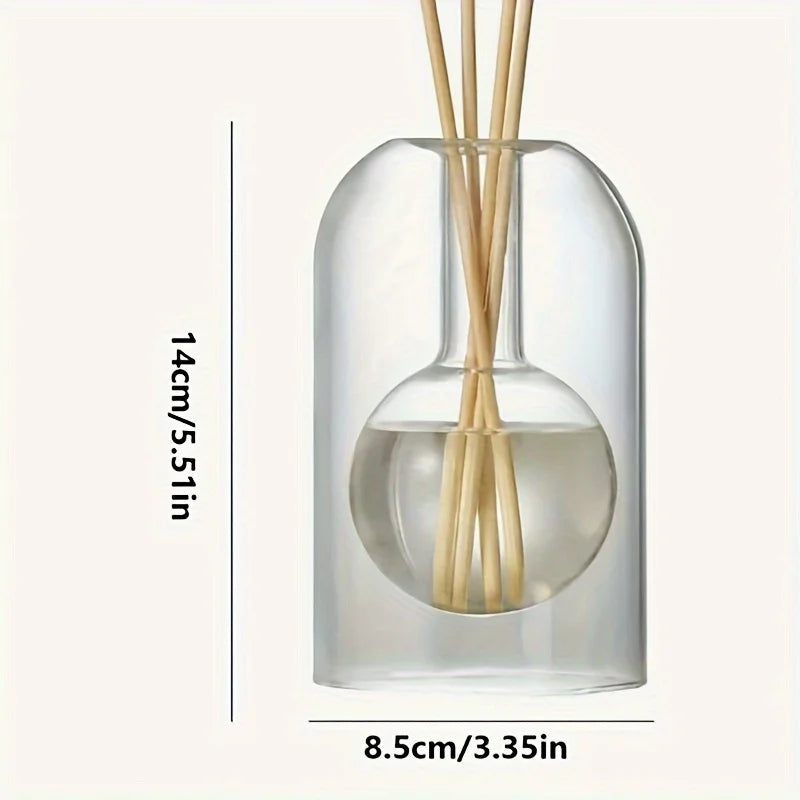 Elegant Glass Diffuser Bottle Reed Fragrance Vase