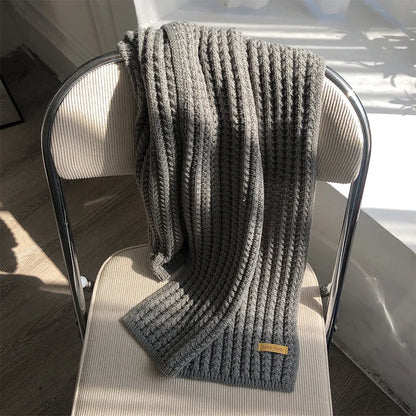 Long Knitted Winter Wrap