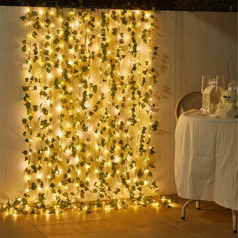 Evergreen Lighted Ivy Drape
