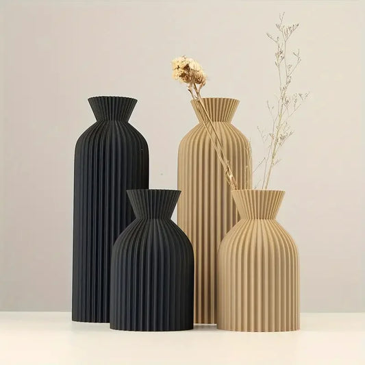 Sculpted Plastic Vase Centerpiece