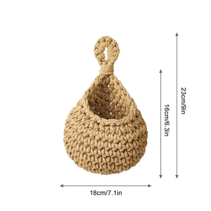 Hanging Rattan Style Basket