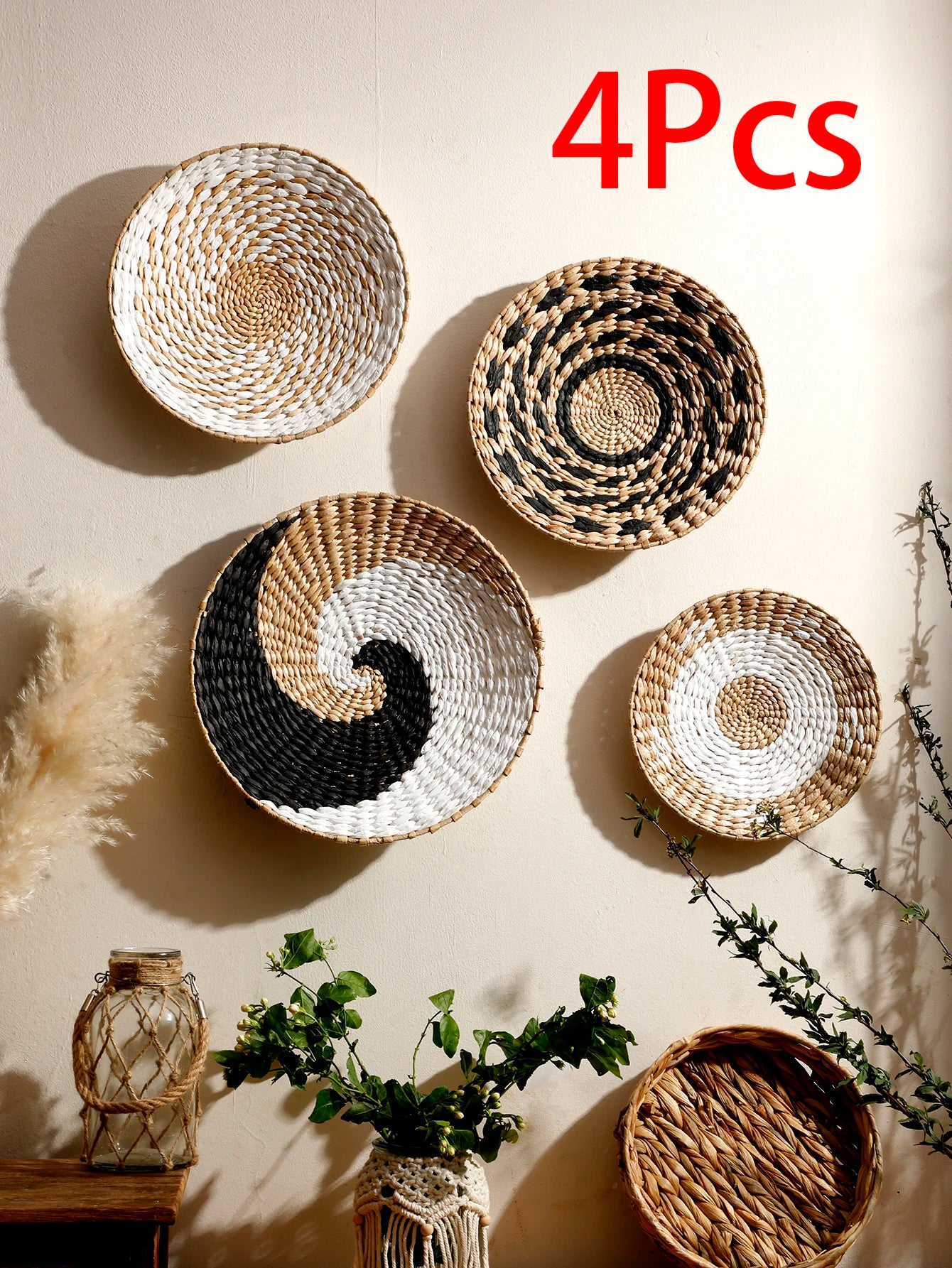 Handwoven Wall Basket Set