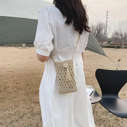 Small Woven Phone Bag