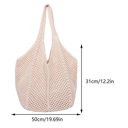 Breezy Hollow Woven Shoulder Tote