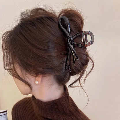 Glossy Ribbon Bow Hair Claw