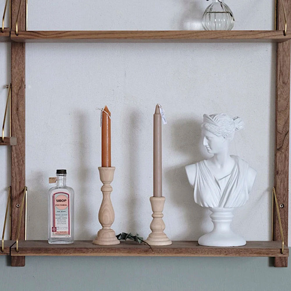 Classic Wooden Candle Holders