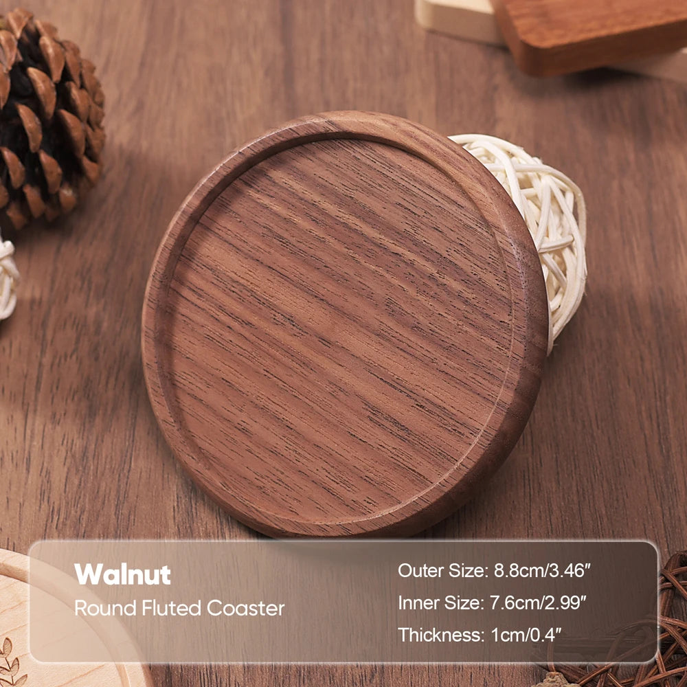 Handcrafted Walnut Coasters