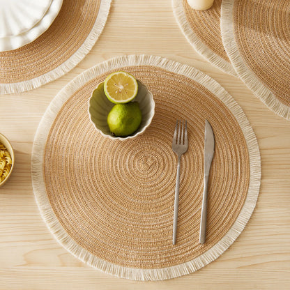 Modern Non-Slip Polyester Woven Placemats Set
