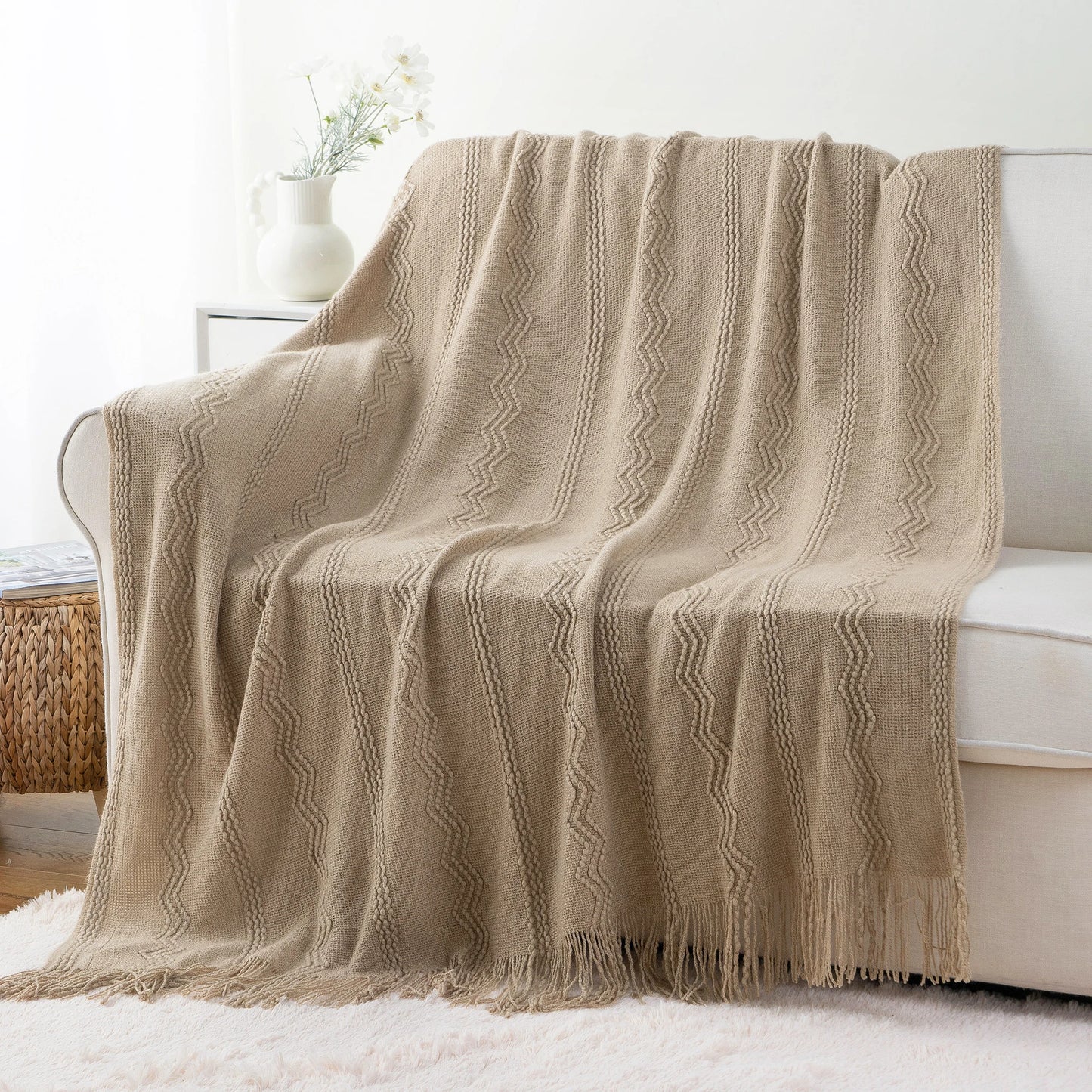 Knitted Sofa Blanket