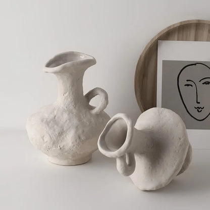Minimalist White Flower Pot