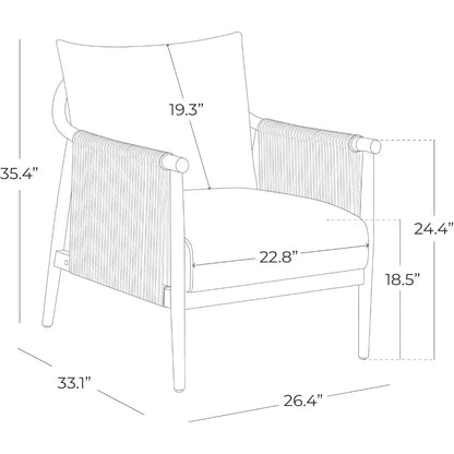 Soft Cream Lounge Chair