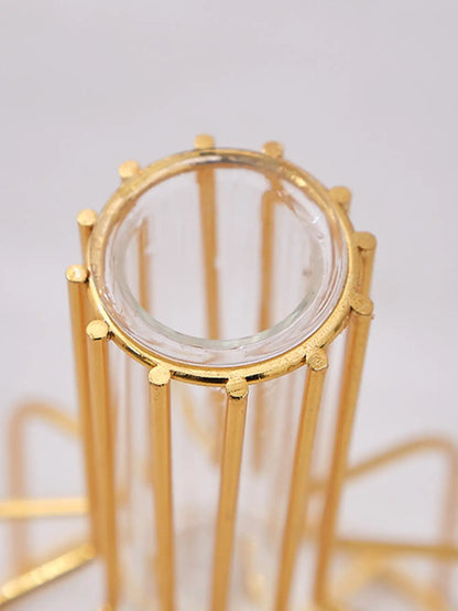 Minimalist Gold Metal Vase