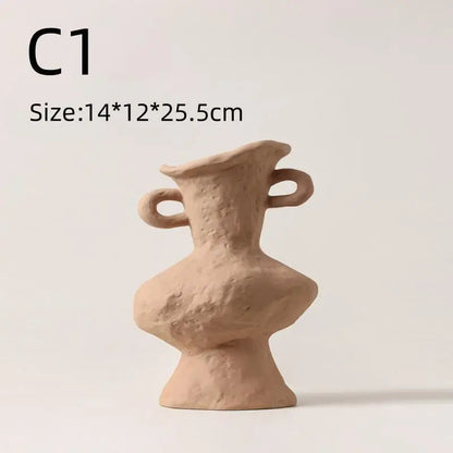Minimalist White Flower Pot