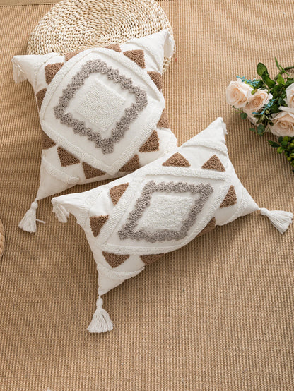 Bohemian Style Velvet Accent Pillow Cover