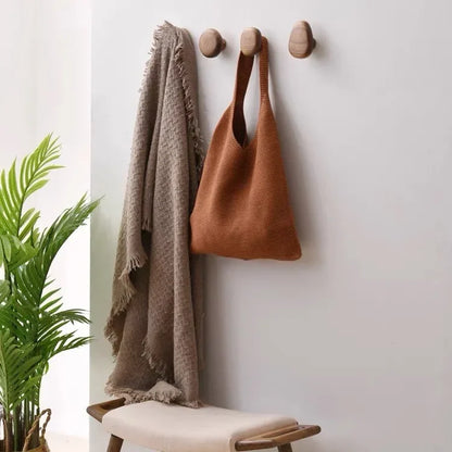 Pebble-Shaped Wall-Mounted Hook