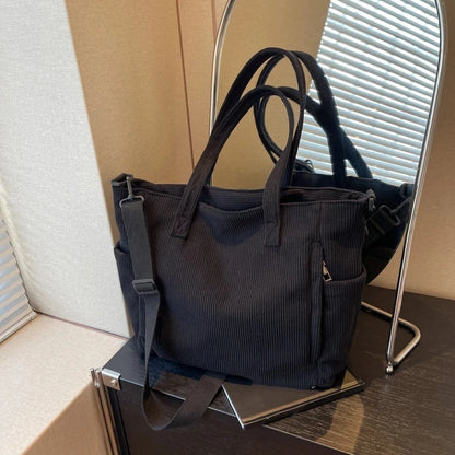 Cozy Corduroy Shoulder Bag