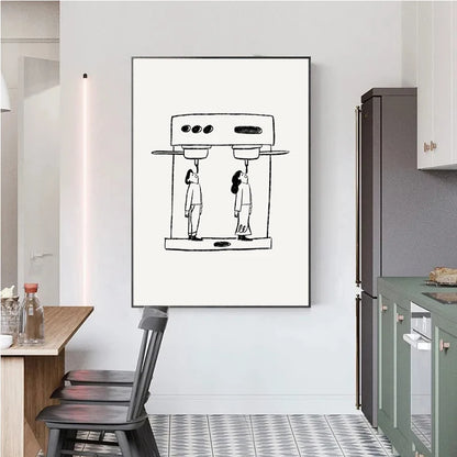 Kitchen Cafe Coffee Canvas