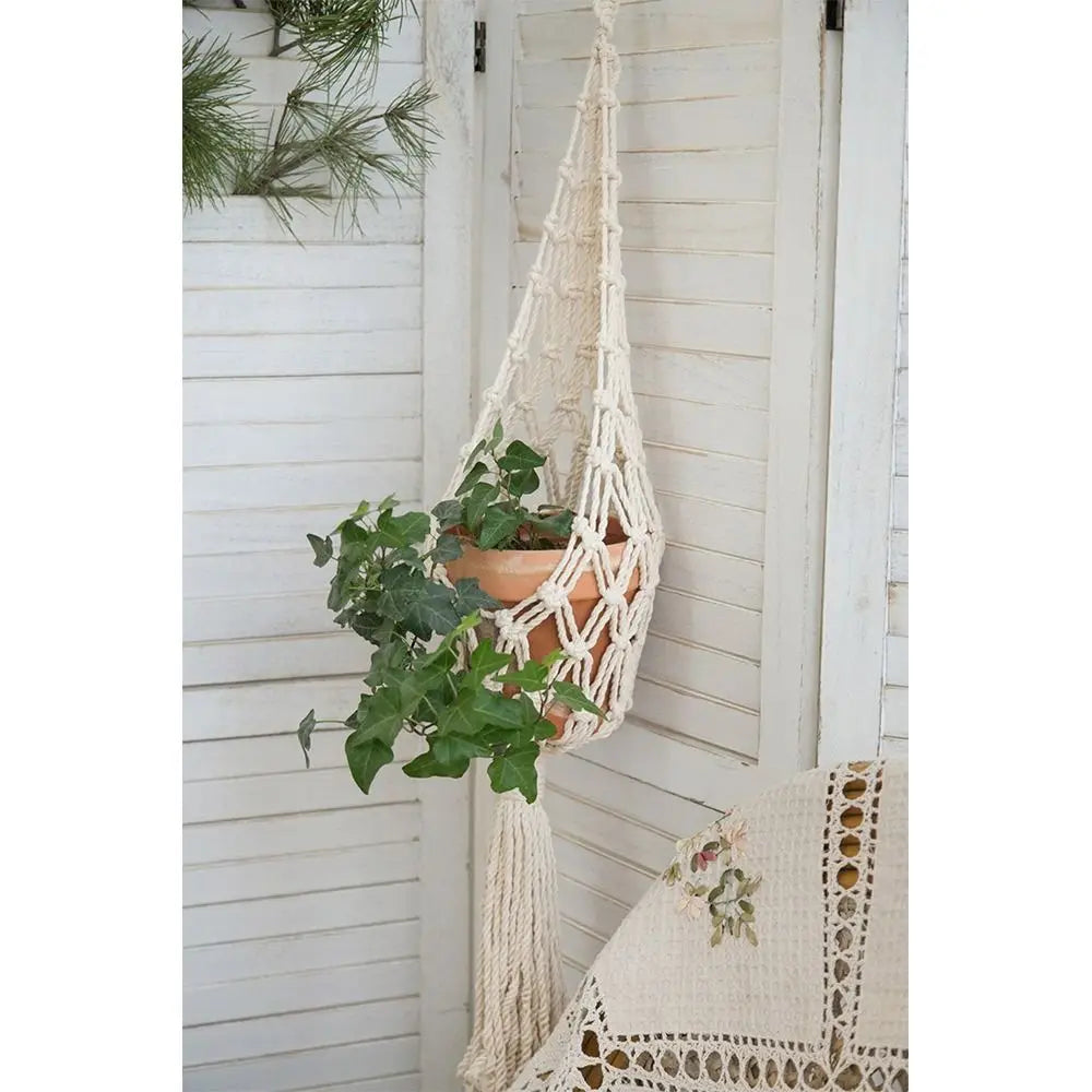 Handwoven Hanging Planter Basket