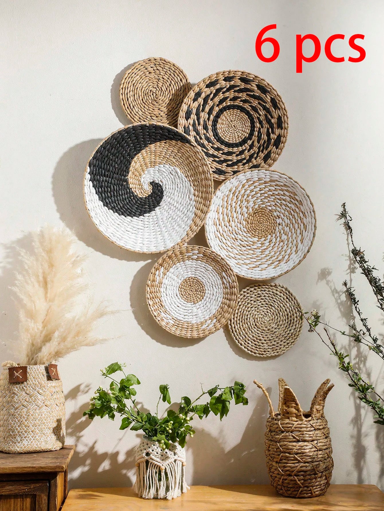 Handwoven Wall Basket Set