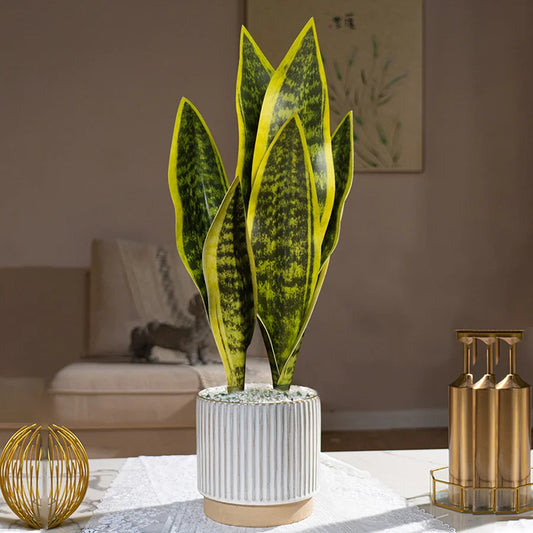 Serene Tiger Leaf Faux Succulent