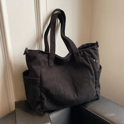 Cozy Corduroy Shoulder Bag